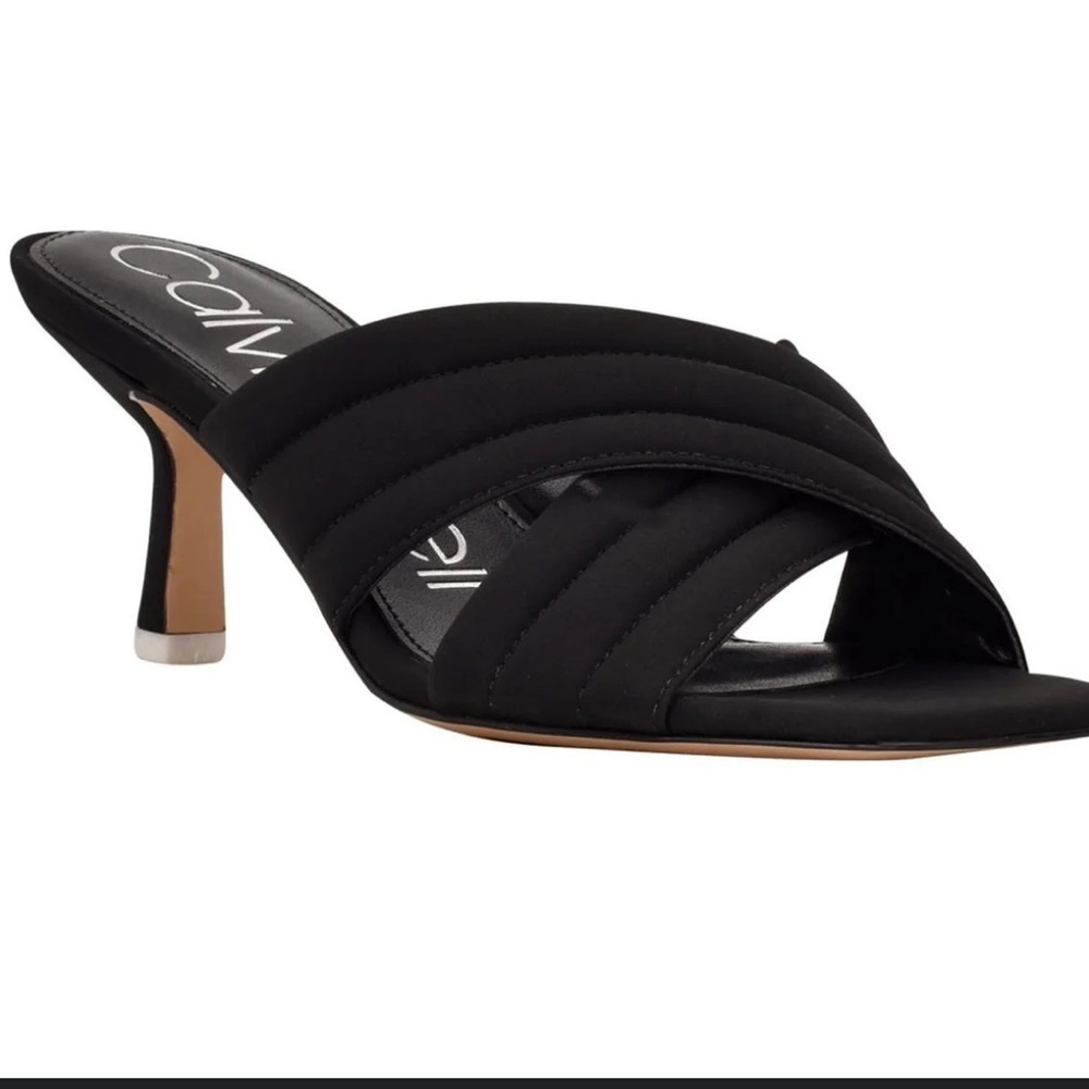 Calvin klein open toe kitten heel